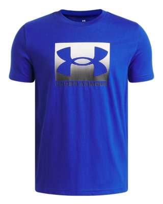Under Armour  Boxed Sports Boys' Short Sleeve Royal / White YSM (50 - 54 in)