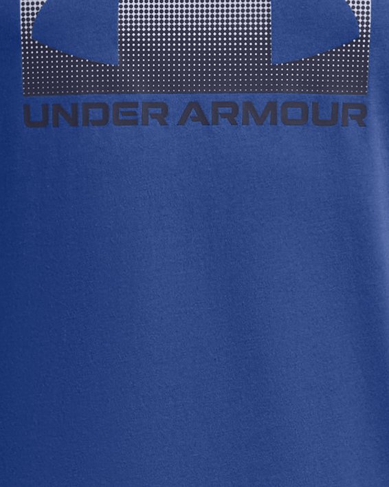 Boys' UA Boxed Sports Short Sleeve, Blue, pdpMainDesktop image number 0