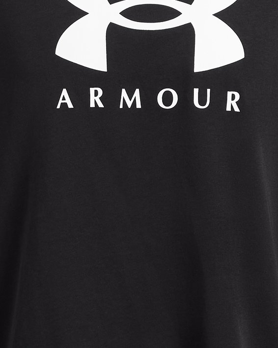 Men's UA Heavyweight Oversized Branded Short Sleeve, Black, pdpMainDesktop image number 2