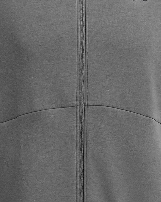 Men's UA Unstoppable Fleece Full-Zip Hoodie, Gray, pdpMainDesktop image number 4