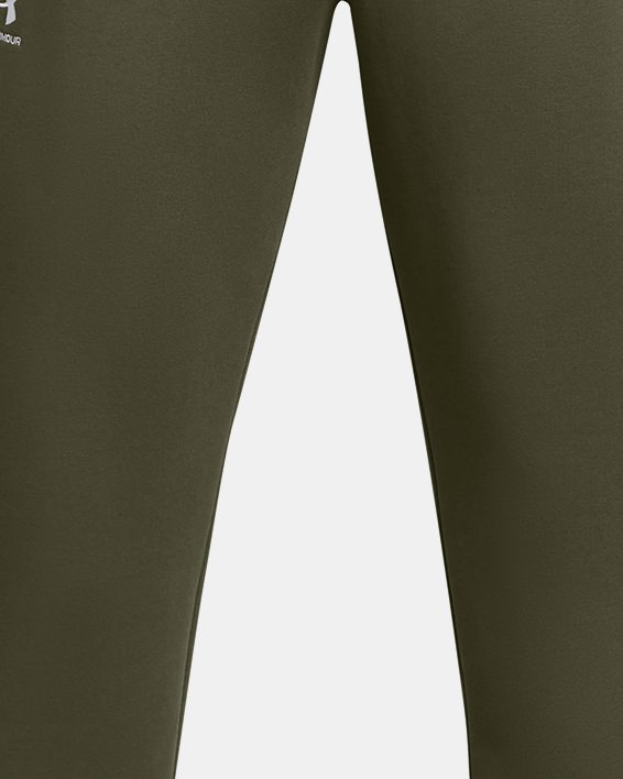 Men's UA Icon Fleece Taping Joggers, Green, pdpMainDesktop image number 5