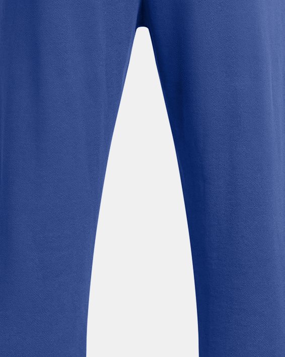 Men's UA Rival Fleece Textured Sliced 'N Diced Pants, Blue, pdpMainDesktop image number 6