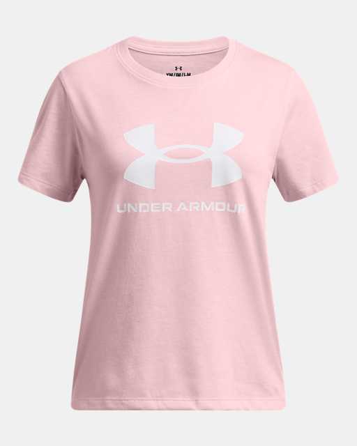 Haut à manches courtes UA Big Logo pour fille Haut à manches courtes UA Big Logo pour fille