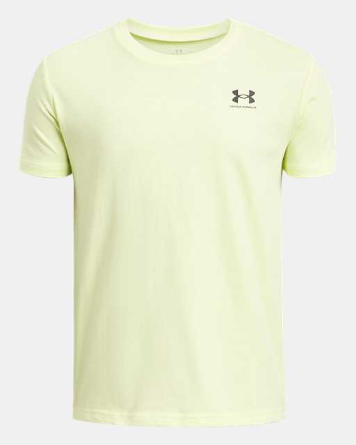 Haut à manches courtes UA Sportstyle Left Chest pour garçon Haut à manches courtes UA Sportstyle Left Chest pour garçon