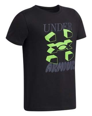 UA Split Big Logo Boys' Short Sleeve | Under Armour