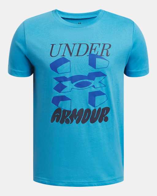Jongensshirt UA Split Big Logo met korte mouwen Jongensshirt UA Split Big Logo met korte mouwen