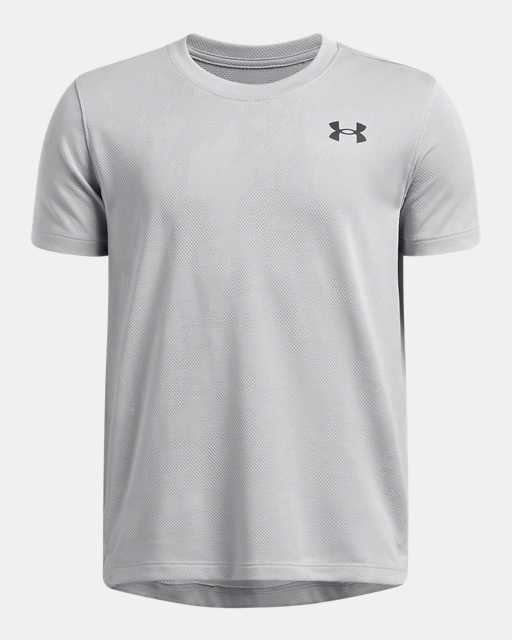 Jongensshirt UA Tech™ Vent Jacquard met korte mouwen Jongensshirt UA Tech™ Vent Jacquard met korte mouwen