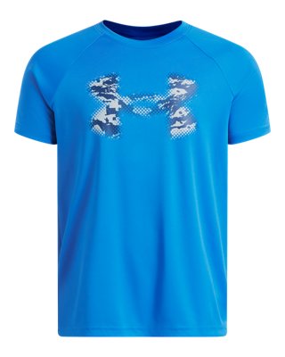 UA Tech Big Logo Boys' Short Sleeve