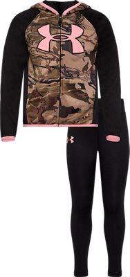 pink camo under armour hoodie