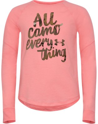 pink camo under armour sweatshirt