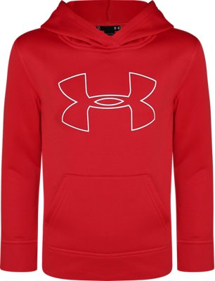 under armour hoodie kids red