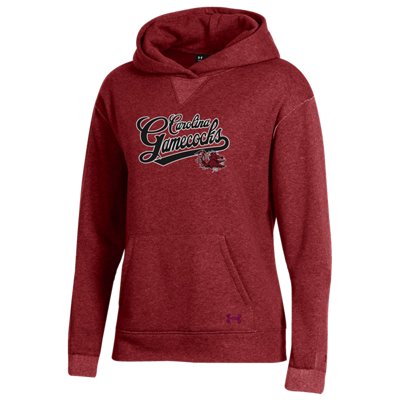 women's maroon under armour hoodie