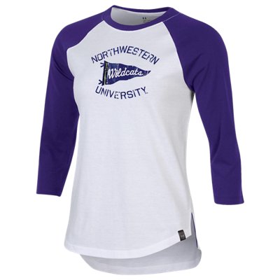 New Arrival Women's UA Performance Cotton Baseball Collegiate T-Shirt  1  Color Available $35