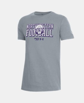 New Arrival Boys' UA Performance Cotton Collegiate T-Shirt  3  Colors Available $22 to $25