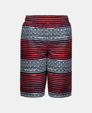 Under Armour Boys UA Static Stripe Volley YLG Orange Glitch
