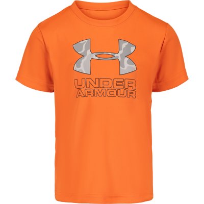 orange under armour shirt youth