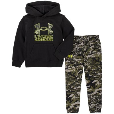 black and pink camo under armour hoodie