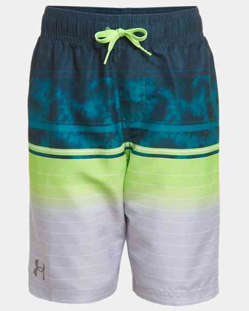 Little Boys' UA Tie-Dye Stripe Swim Volley Shorts