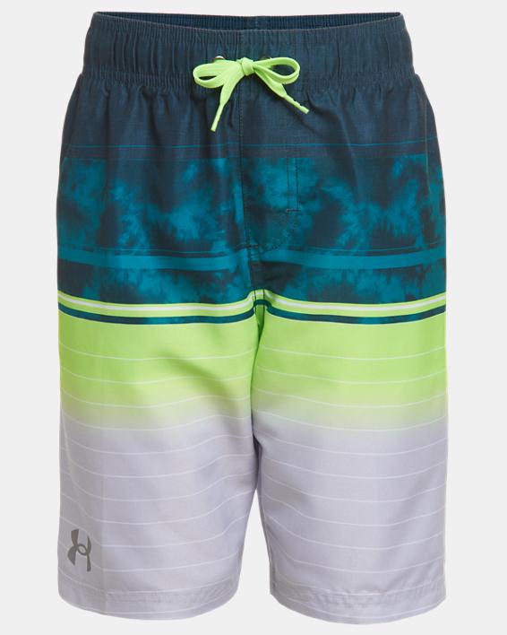 Little Boys' UA Tie-Dye Stripe Swim Volley Shorts