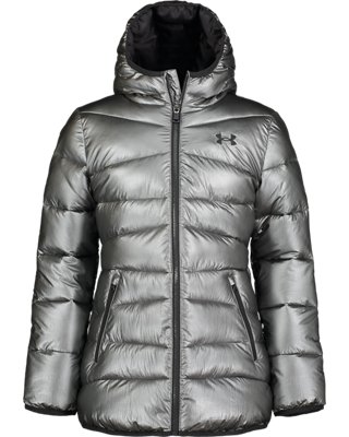 Under Armour Girls' UA Prime Puffer Longer Jacket. 1