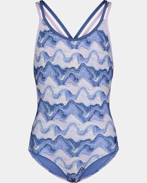 Girls' UA Mixing Waves One-Piece Swimsuit