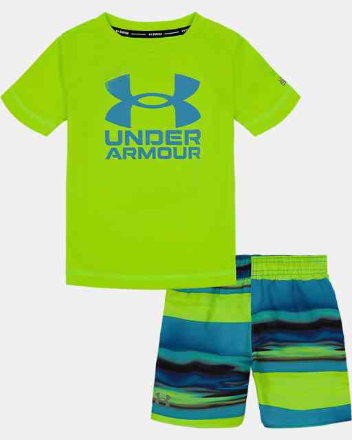 Infant Boys' UA Serenity Stripe Swim Set