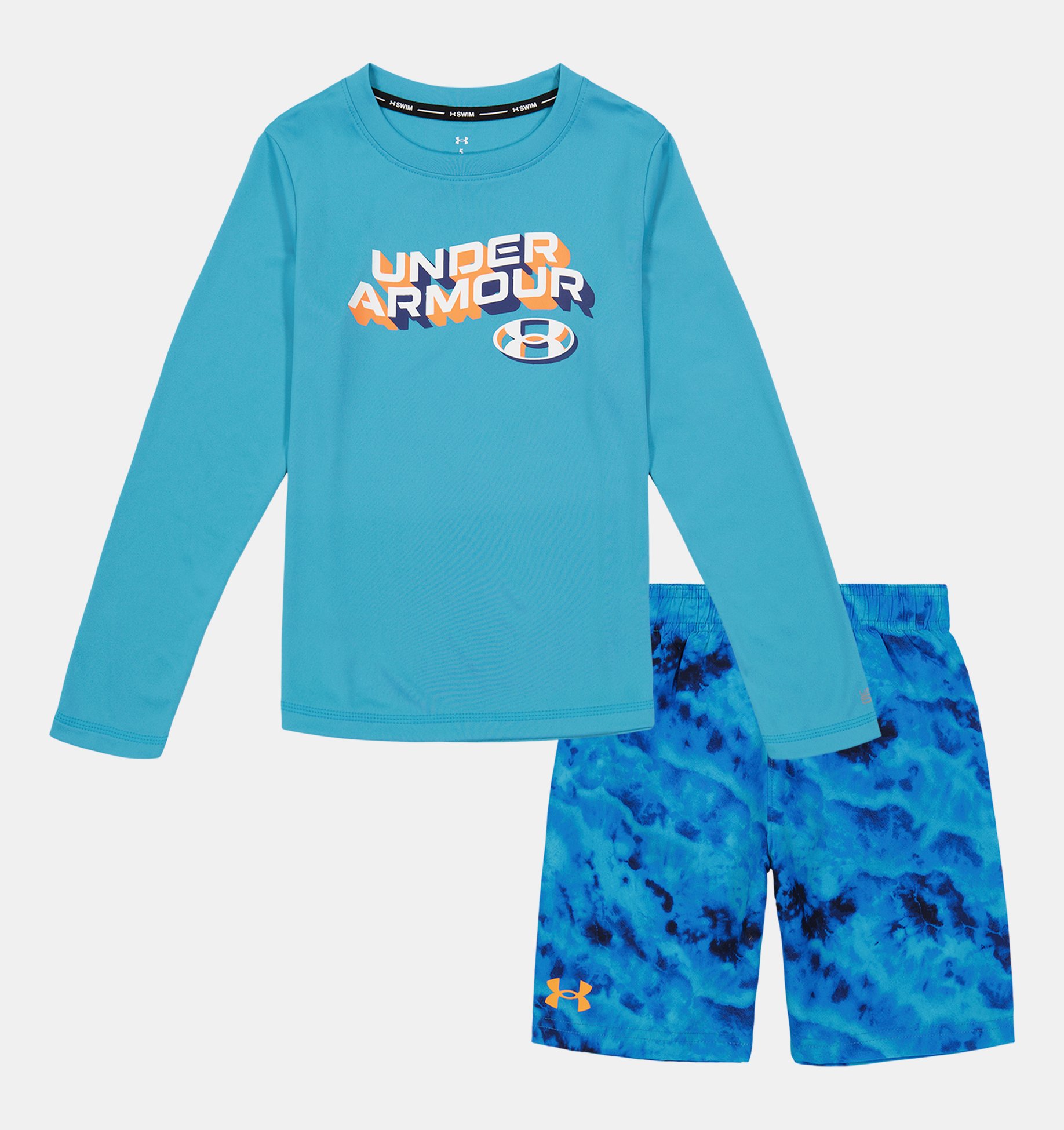 Toddler Boys' UA Ridge Dye Long Sleeve Swim Set