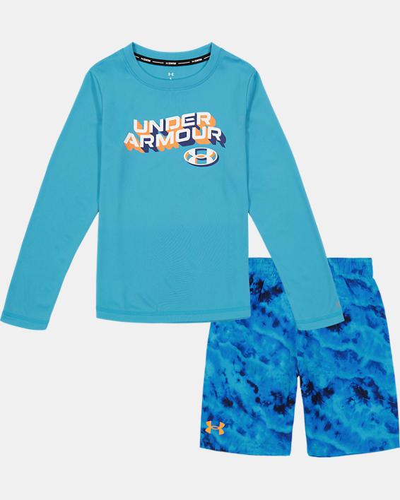 Toddler Boys' UA Ridge Dye Long Sleeve Swim Set