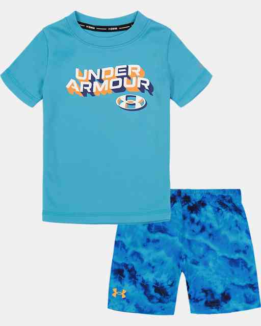 Infant Boys' UA Ridge Dye Short Sleeve Swim Set
