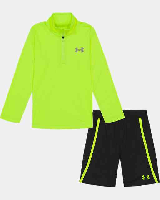 Boys' UA ¼ Zip & Shorts Set