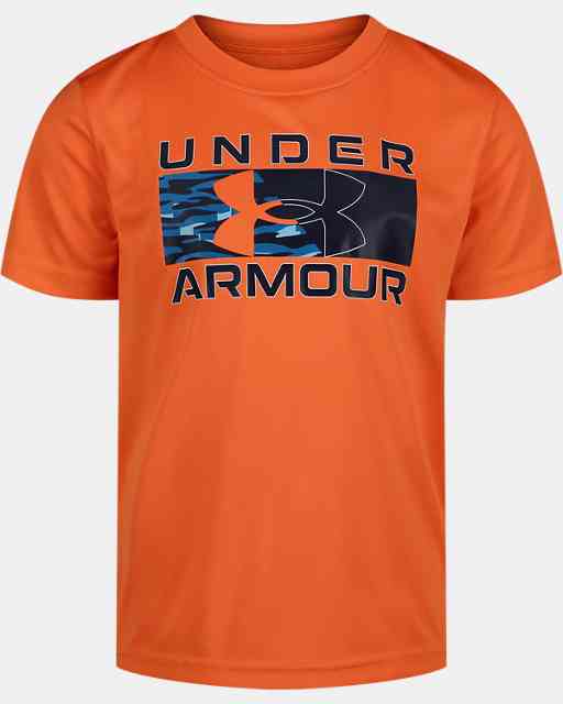 Little Boys' UA Sediment Camo Logo Short Sleeve T-Shirt