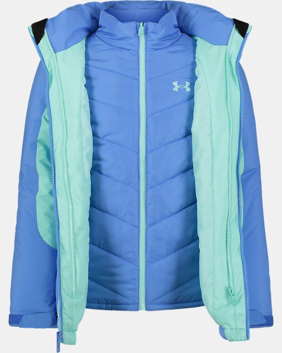 Women's Under Armour Cold Gear ￼Jacket Quilted Coat Aqua blue Small