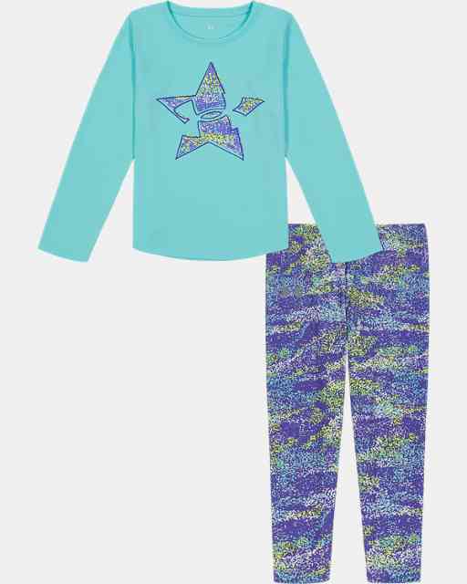 Little Girls' UA Bandit Speckle Star Leggings Set