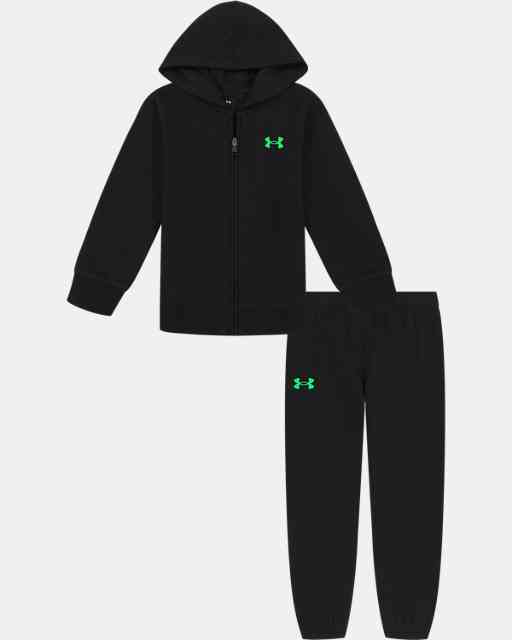 Little Boys' UA Fleece Branded Zip-Up Hoodie Set
