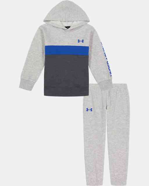 Little Boys' UA Fleece Branded Pieced Hoodie Set
