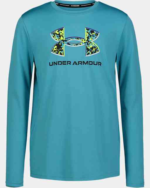 Boys' UA Speckle Logo Surf Long Sleeve