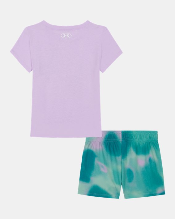 Toddler Girls' UA Blur Logo Mesh Shorts Set