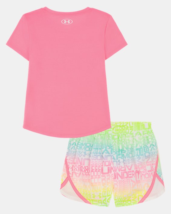 Toddler Girls' UA Wordmark Ombre Shorts Set