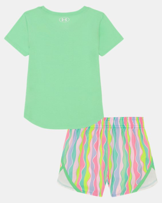 Toddler Girls' UA Scallop Stripes Shorts Set