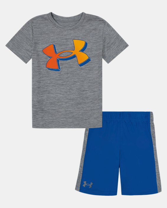 Little Boys' UA Logo Side Stripe Shorts Set