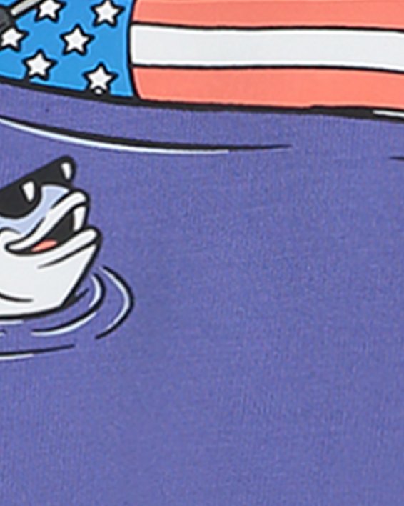 Under Armour Boys' Canoe Americana T-Shirt - Purple, Ymd