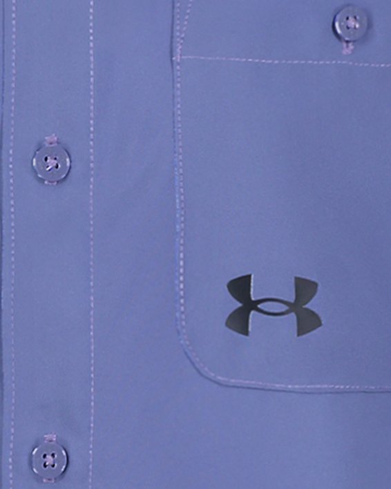 Boys' UA Drift Tide UPF Button-Up Short Sleeve
