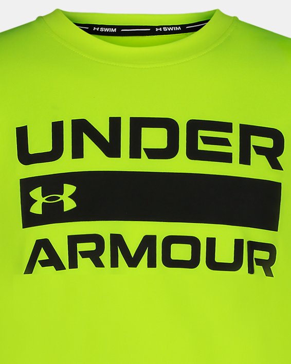 Boys' UA Wordmark Short Sleeve Surf Shirt
