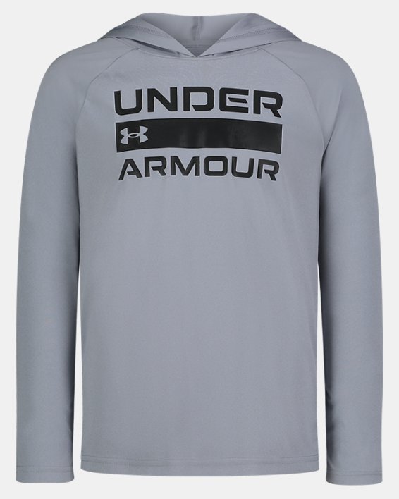 Boys' UA UPF Logo Hooded Long Sleeve