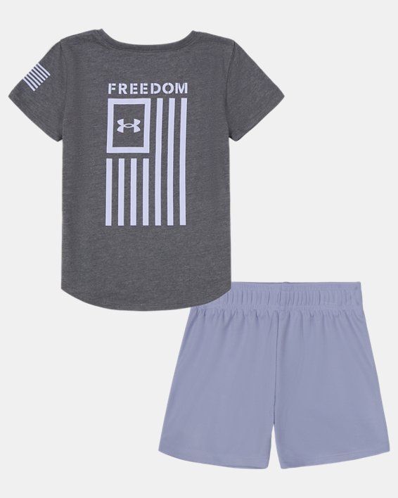 Infant Girls' UA Freedom Flag Shorts Set