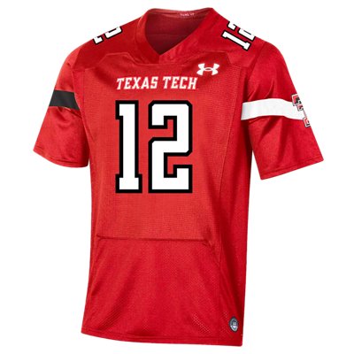Men's UA ArmourFuse Texas Tech Football NIL Replica Jersey Under Armour