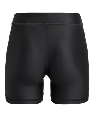 Шорты Under Armour UA Team 4" Shorty Shorts для девочек, цвет: Чёрный / Белый — фото 2