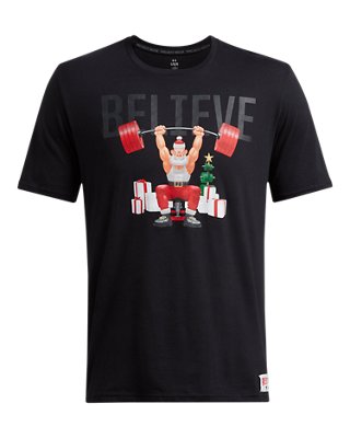 Project Rock Red One Believe Men's T-Shirt | Under Armour