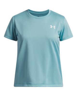 Under Armour Girls Blue Tech™ ' Short Sleeve Haze / White Ysm (50 - 54 In)
