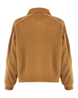 運動俱樂部毛圈布1/4拉鍊上衣 image number 3